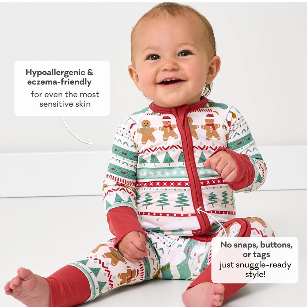 Little Sleepies Holiday Lights and Stockings Zippy